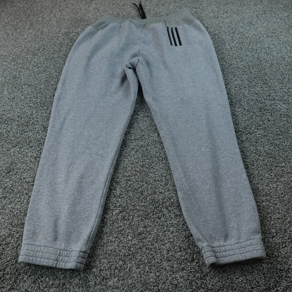 Adidas Sweatpants Mens XL Gray Jogger Athletic Drawstring‎ Pants Gym Workout Run